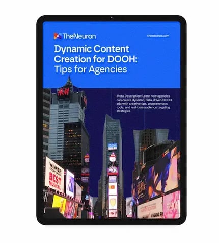 Dynamic Content Creation for DOOH — free guide cover