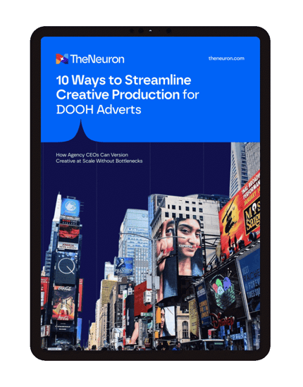 10 Ways to Streamline DOOH Creative Production — free guide cover